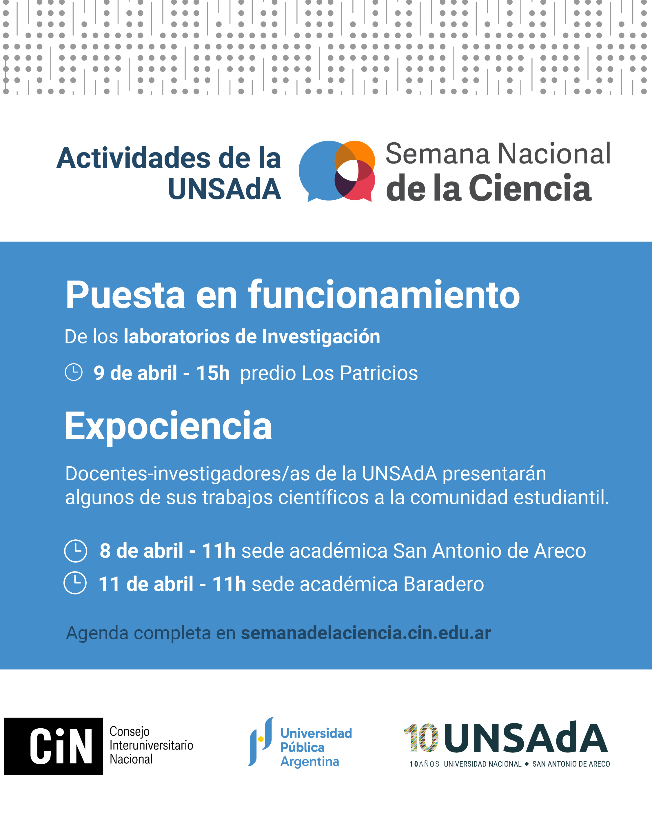 Semana Nacional De La Ciencia UNSAdA 02B